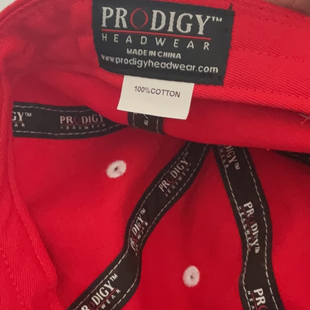 Prodigy Red Baseball Cap - Picture 6 of 8